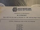 ROGER WATERS - WESTWOOD ONE IN CONCERT 87-24 w/ORIGINAL CUE - PINK FLOYD KAOS