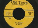 FI-TONES MY FAITH/MY HEART DOO-WOP 45 ON OLD TOWN 1042