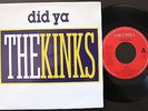 THE KINKS 7 SINGLE MADE IN HOLLAND WITH PORTUGUESE SONY GOLD PROMO STAMP *DID YA