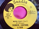Hear Rare Funk 45:  Thunder, Lightning & Rain   Super Funky   1 & 2   Saadia