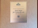 PIERRE FOURNIER BACH SOLO CELLO SUITES ARCHIV SAPM 198 356/357/358 3 LP BOX