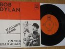 BOB DYLAN Maggie´s Farm 1965 VERY RARE Sweden/Norway 45 w p/s. NICE COPY