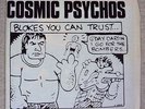 COSMIC PSYCHOS - Blokes You Can Trust 1991 PUNK SIGNED Cloth Cover Purple LP