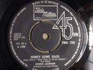 Chuck Jackson ?– Honey Come Back / What Am I Gonna Do Without You. 7-inch 45Rpm