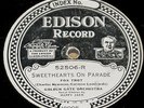 Late Edison Diamond Disc 52506 Sweethearts On Parade Golden Gate Orchestra V