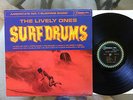 THE LIVELY ONES- SURF DRUMS RARE 1963 ORIGINAL SURF GARAGE HOT ROD MONO LP CLEAN