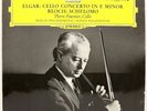 ELGAR Cello concerto BLOCH Schelomo PIERRE FOURNIER LP DGG SLPM 139 128 TULIP NM