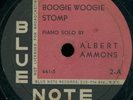 ALBERT AMMONS Boogie Woogie Stomp RARE JAZZ 78 on BLUE NOTE 2 12