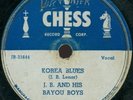 J.B. & HIS BAYOU BOYS Korea Blues CHICAGO BLUES 78 on CHESS 1449
