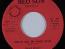 Modern Soul Boogie 45 OSCAR PERRY You've Got My Nose Open RED SUN NM HEAR