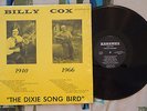 Billy Cox LP The Dixie Song Bird - 1930s Country Kanawha M/VG++