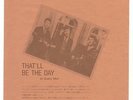 Beatles Quarrymen That'll Be The Day Rare Japan Fan Club Only Flexi Mint