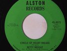 BETTY WRIGHT: Circle Of Heart Breaks / The Best Girls Don't Always Win 45 rare