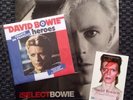 David Bowie - Iselect Red vinyl + Heroes Blue vinyl + Postcard Paris Exposition