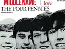 THE FOUR PENNIES - TROUBLE IS MY MIDDLE NAME - DUTCH 45 - PHILIPS