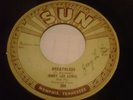 JERRY LEE LEWIS AUTOGRAPHED 45(SUN 288)DOWN THE LINE/BREATHLESS
