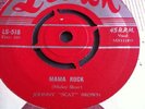JOHNNY SCAT BROWN JOHNNY POWERS MAMA ROCK RARE ROCKABILLY 45  LEEDON