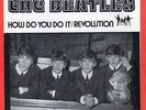 Beatles US 45 How Do You Do It / Revolution with Picture Sleeve Blue Vinyl