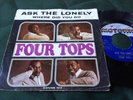 THE FOUR TOPS Rare 1964 Motown 45 & Picture Sleeve  Just Ask The Lonely