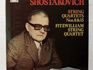 FITZWILLIAM STRING QUARTET - SHOSTAKOVICH qt 8 & 15 L'OISEAU-LYRE LP NM