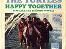 THE TURTLES - HAPPY TOGETHER - CLEAN WHITE WHALE CLASSIC 45 AND PICTURE SLEEVE