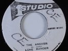Reggae 45 LONE RANGER The Answer 1 STUDIO HEAR