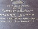TCHAIKOVSKY CONCERTO IN D MAJOR FOR VIOLIN MISCHA ELMAN HMV DB7145-7418