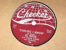 Darling I know / Christine   EL RAYS (The Dells)  on CHECKER  1954  78  
