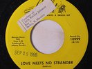 GAYLEN ADAMS: Love Meets No Stranger / Time Is Slipping Away 45 (promo tag/rubb