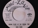 HERB WARD: Wrong Place At The Wrong Time / You Can Cry 45 (dj) Soul
