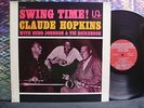 CLAUDE HOPKINS W/BUDD JOHNSON & VIC DICKERSON Swing Time LP Swingville Mono EX+