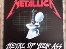 Metallica Metal Up Your Ass LP, Music For Nations, Rare Green Vinyl, 1982, NR