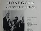 Henri & Claire Honegger Cello Piano Recital Private Swiss pressing LP