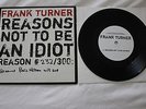 Frank Turner Reasons Not To Be An Idiot #232/300 Handwritten NOFX Pogues Rancid