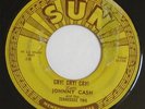 JOHNNY CASH CRY CRY CRY / HEY PORTER SUN ROCKABILLY PUSH MARKS HEAR IT