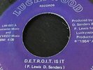 Luckywood Detroit Is It 45 b/w instro Private Modern Boogie Soul Funk RARE