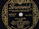 232e.  Sol Hoopii - Hula Blues & Waialeale - Brunswick 55075
