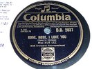 Miss HUE LEE Rose Rose I love you / An Autumn Melody 78 COLUMBIA DB2837