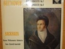BEETHOVEN (WILHELM BACKHAUS) - PIANO CONCERTO's No1 & No2 DECCA STEREO LP