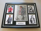 Rod Stewart Signed Photo Large Framed Music Autograph Display Memorabilia + COA
