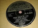 JERRY LEE LEWIS : GREAT BALLS OF FIRE / MEAN WOMAN BLUES.  UK 78rpm (1957)
