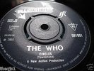 THE WHO. SUBSTITUTE /CIRCLES U.K.1966  WITHDRAWN COPY DARK LABELS 4 PRONGED EX