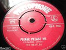 Beatles Please Please Me 1st Press UK 45 7 inch  Red Label  NO MIGB  Ex Con