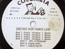 FRANKIE LAINE 78 Radio Promo only spoken intros IDs 10