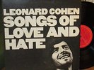 LEONARD COHEN Songs of Love and Hate vg+/m- original LP Columbia C 30103
