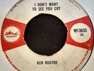 RARE SKA-KEN BOOTHE-I DONT WANT TO SEE YOU CRY/BABY I NEED YOUUK ISLAND