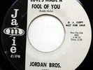 JORDAN BROS 45 Love's Made A Fool Of You NEAR MINT Rockabilly PROMO Jamie c1794