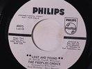 PEOPLE'S CHOICE: Lost And Found / Keep On Holdin' On 45 (dj, tiny wol) rare Sou