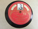 RECORD DISQUE 78 RPM LOUIS ARMSTRONG La vie en rose + C'est si bon DECCA rare