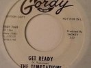 THE TEMPTATIONS GET READY GORDY PROMO MONO 45 NORTHERN SOUL